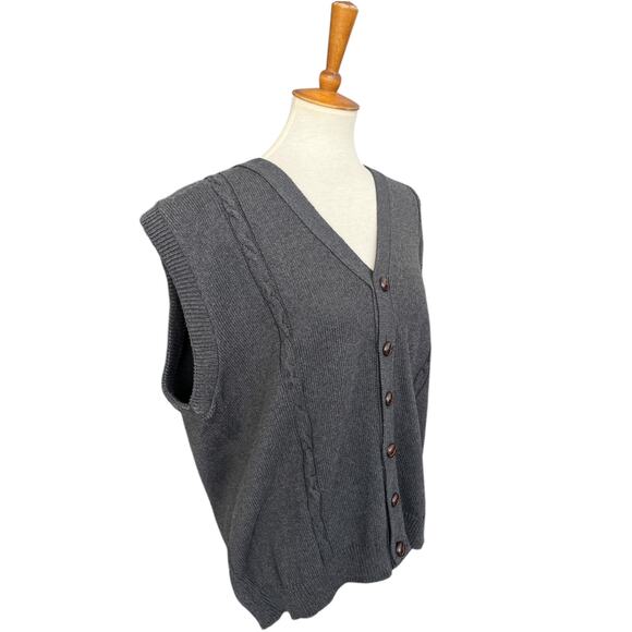NWT Men's Bill Blass Cotton Blend Vest Preppy Classiccore Quiet Luxury Size XL - Picture 3 of 6